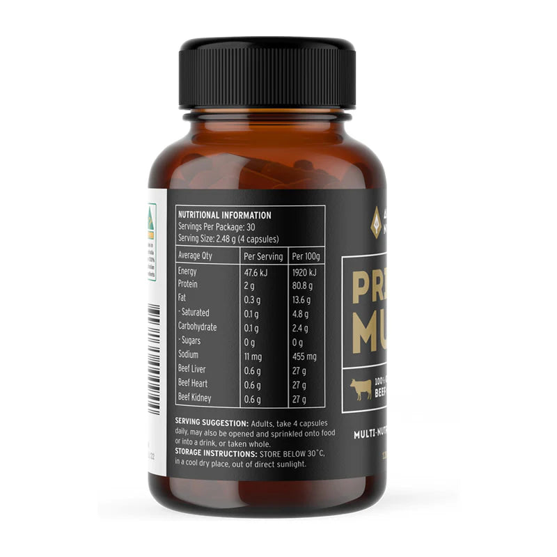 Grass Fed Beef Organs Capsules